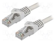 Patch cord; F/UTP; 6; stranded; CCA; PVC; grey; 20m; 26AWG LOGILINK