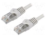 Patch cord; RJ45 plug,both sides; F/UTP; 5e; stranded; CCA; PVC LOGILINK