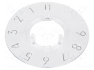 Collar; polycarbonate; transparent; push-in; 40mm OKW