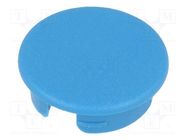 Cap; ABS; blue; push-in; round OKW