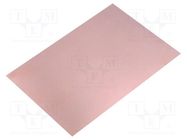 Laminate; FR4,epoxy resin; 1mm; L: 233mm; W: 160mm; Coating: copper 