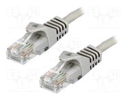 Patch cord; U/UTP; 5e; CCA; grey; 5m; RJ45 plug,both sides LOGILINK