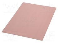 Laminate; FR4,epoxy resin; 1mm; L: 420mm; W: 297mm; Coating: copper 