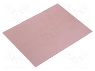 Laminate; FR4,epoxy resin; 1mm; L: 100mm; W: 75mm; Coating: copper 