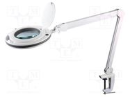 Desk magnifier; with backlight; 5dpt(x2.25); Ø127mm; Ø5"; 9W NEWBRAND