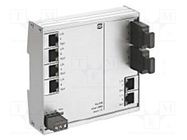 Switch Ethernet; unmanaged; Number of ports: 6; 9÷60VDC; RJ45,SC HARTING