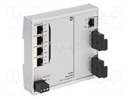 Switch PoE Ethernet; unmanaged; Number of ports: 5; 9÷60VDC; IP30 