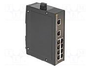 Switch Ethernet; unmanaged; Number of ports: 10; 9÷60VDC; RJ45 HARTING