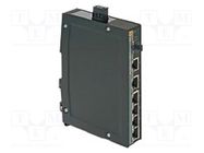 Switch Ethernet; unmanaged; Number of ports: 6; 9÷60VDC; RJ45,SC HARTING