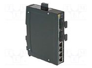 Switch PoE Ethernet; unmanaged; Number of ports: 4; 9÷60VDC; IP30 HARTING