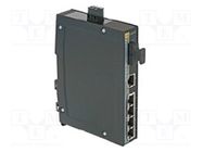 Switch PoE Ethernet; unmanaged; Number of ports: 5; 9÷60VDC; IP30 