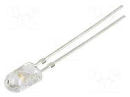 LED; violet; oval; 5x4.1mm; 150÷250mcd; Front: convex; 2.9÷3.6VDC OPTOSUPPLY