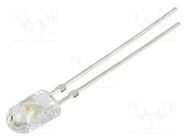 LED; oval; 5.1x4.3mm; violet; 250÷450mcd; 100/40°; Front: convex OPTOSUPPLY