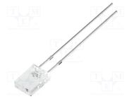 LED; rectangular; 2x5x7mm; green; 1560÷2500mcd; 100°; Front: flat OPTOSUPPLY