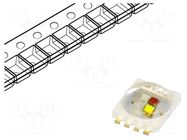 Power LED; RAGB; EMITER; 140°; 350mA; 5W; 9.1x7x3.1mm ProLight Opto