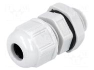 Cable gland; M12; 1.5; IP68; polyamide; light grey; UL94V-2 MOLEX