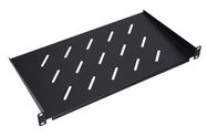 Extralink 1U 250mm Black | Shelf | 19", for wall cabinets, EXTRALINK