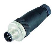 SENSOR CONN, PLUG, 5POS, M12, CABLE