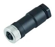 SENSOR CONN, RCPT, 5POS, M12, CABLE