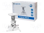 Projector mount; 15kg; white; 180÷310mm LOGILINK