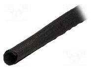 Braid; ØBraid : 125mm; polyamide; black; -60÷125°C; UL94V-2 HELLERMANNTYTON