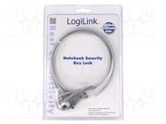 Security wire; silver; Features: cipher security; 1.5m 