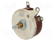 Potentiometer: shaft; single turn; 22Ω; 50W; 6.35mm; wirewound OHMITE