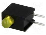 LED; in housing; 3mm; No.of diodes: 1; yellow; 20mA; 40°; 5÷15mcd KINGBRIGHT ELECTRONIC