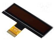 Display: OLED; graphical; 2.2"; 128x32; Dim: 62x24x2.35mm; yellow DISPLAY ELEKTRONIK