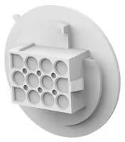 RCPT HOUSING, 12POS, PA, NATURAL