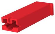 RCPT HOUSING, 1POS, NYLON 6.6, RED