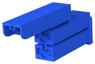 RCPT HOUSING, 3POS, NYLON 6.6, BLUE