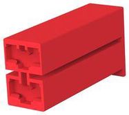 RCPT HOUSING, 2POS, NYLON 6.6, RED