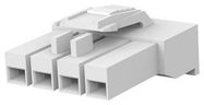 PLUG HOUSING, 4POS, NYLON 6.6, NATURAL