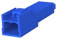 PLUG HOUSING, 1POS, NYLON 6.6, BLUE