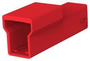 RCPT HOUSING, 1POS, NYLON 6.6, RED