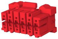 PLUG HOUSING, 12POS, PA6.6 GF, RED