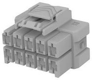 PLUG HOUSING, 10POS, PA, GREY