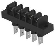 TERMINAL BLOCK, BARRIER, 5WAYS, 12AWG