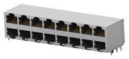 RJ45 CONNECTOR, JACK, 8P8C, 16PORT, CAT5