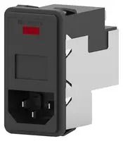 POWER ENTRY CONN, PLUG, 10A/230V, PANEL
