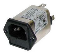 POWER ENTRY CONN, PLUG, 1A/250V, FLANGE