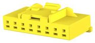 PLUG HOUSING, 8POS, PA 66 GF, YELLOW