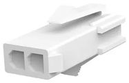 RCPT HOUSING, 2POS, NYLON, NATURAL