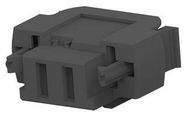 RCPT HOUSING, 2POS, PLASTIC, BLACK