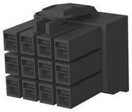 PLUG HOUSING, 12POS, PA 6.6, BLACK