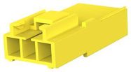 RCPT HOUSING, 3POS, PA 6.6, YELLOW