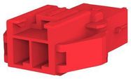 RCPT HOUSING, 2POS, PA 6.6, RED