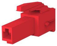 PLUG HOUSING, 1POS, PA 6.6, RED