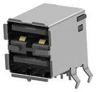 USB CONN, 2.0 TYPE A, RCPT, 8POS, TH